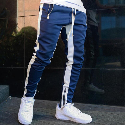 Image of Mens Joggers Casual Pants Fitness Men Sportswear Tracksuit Bottoms Skinny Sweatpants Trousers Black Gyms Jogger Track Pants