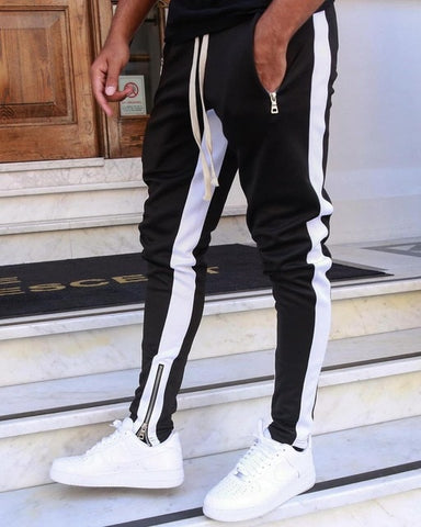 Image of Mens Joggers Casual Pants Fitness Men Sportswear Tracksuit Bottoms Skinny Sweatpants Trousers Black Gyms Jogger Track Pants