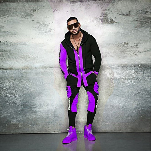 Image of ZOGAA Brand Mens 2 Piece Tracksuit Set Causal Sweat Suit Streetwear Hoodies Sweatpants Suit Letter Printing Joggers Sets for Men